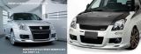 suzuki swift sport monster style front bumper for swift replace upgrade performance look frp material new set