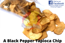 A Black Pepper Tapioca Chip