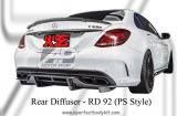 Mercedes C Class W205 C63 PS Style Rear Diffuser 