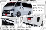 Toyota Hiace SA Style Bumperkits 