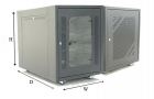 P1580FS/G1580FS. GrowV 15U 800mm (H) x 600mm (W) x 800mm (D) Floor Stand Rack (PERFORATED / TEMPERED GLASS DOOR)
