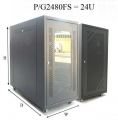 P2480FS/G2480FS. GrowV 24U 1200mm (H) x 600mm (W) x 800mm (D) Floor Stand Rack (PERFORATED / TEMPERED GLASS DOOR)