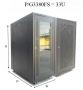 P3380FS/G3380FS. GrowV 33U 1600mm (H) x 600mm (W) x 800mm (D) Floor Stand Rack (PERFORATED / TEMPERED GLASS DOOR)