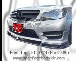 Mercedes C Class W204 AMG V Style Front Lip 