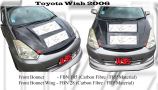 Toyota Wish 2006 Front Bonnet & Bonnet Wing (Carbon Fibre / FRP Material) 