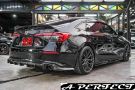 Honda Civic 2022 Side Skirt, Rear Lip (Carbon Fibre)