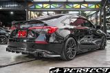 Honda Civic 2022 Side Skirt, Rear Lip (Carbon Fibre)