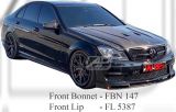 Mercedes C Class W204 Front Bonnet & Front Lip (Carbon Fibre / FRP Material) 