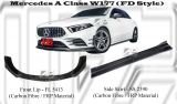 Mercedes A Class W177 Front Lip & Side Diffuser (FD Style) Carbon Fibre / FRP Material 