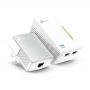 TL-WPA4220 KIT.TP-Link 300Mbps AV600 Wi-Fi Powerline Extender Starter Kit