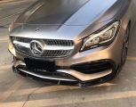 16 up cla w117 front lip amg brabus style abs gloss black material
