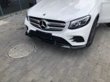 glc front lip amg brabus style abs gloss black material