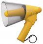 ER-1206W.TOA (10W max.) Splash-proof Hand Grip Type Megaphone with Whistle