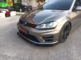 volkswagen golf mk7 tsi front lip diffuser revozport r style abs gloss black material add on part upgrade performance look new set