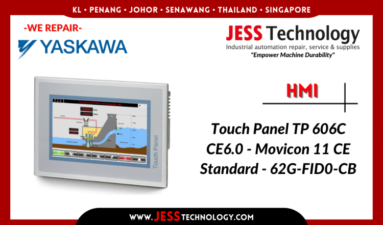 Repair YASKAWA HMI Touch Panel TP 606C CE6.0 Malaysia, Singapore, Indonesia, Thailand