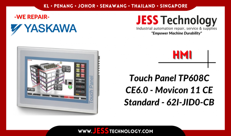 Repair YASKAWA HMI Touch Panel TP608C CE6.0 Malaysia, Singapore, Indonesia, Thailand