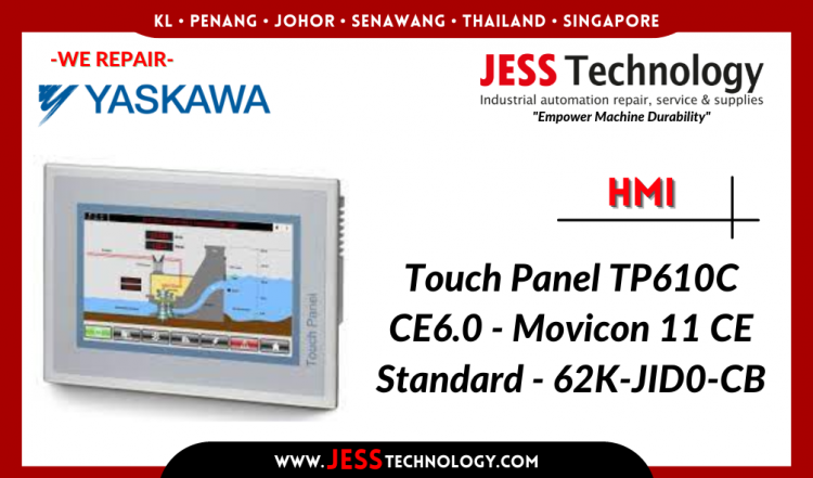 Repair YASKAWA HMI Touch Panel TP610C CE6.0 Malaysia, Singapore, Indonesia, Thailand