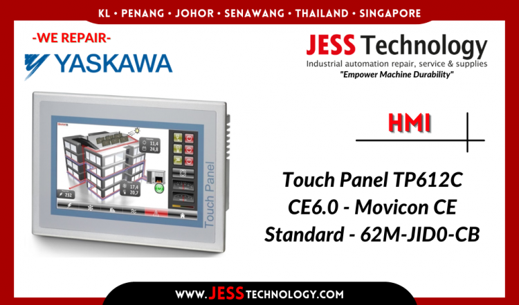 Repair YASKAWA HMI Touch Panel TP612C CE6.0 Malaysia, Singapore, Indonesia, Thailand