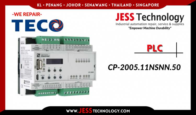 Repair TECO PLC CP-2005.11NSNN.50 Malaysia, Singapore, Indonesia, Thailand