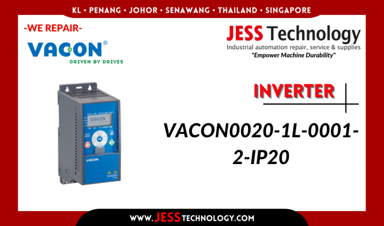 Repair INVERTER VACON0020-1L-0001-2-IP20 Malaysia, Singapore, Indonesia, Thailand