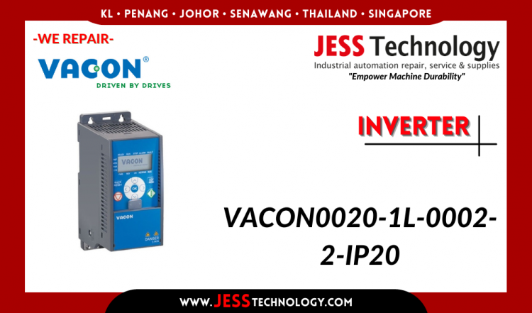 Repair INVERTER VACON0020-1L-0002-2-IP20 Malaysia, Singapore, Indonesia, Thailand