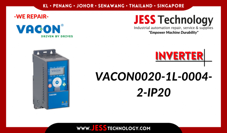 Repair INVERTER VACON0020-1L-0004-2-IP20 Malaysia, Singapore, Indonesia, Thailand