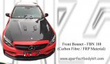 Mercedes C Class W205 Front Bonnet AM Style (Carbon Fibre / FRP Material) 