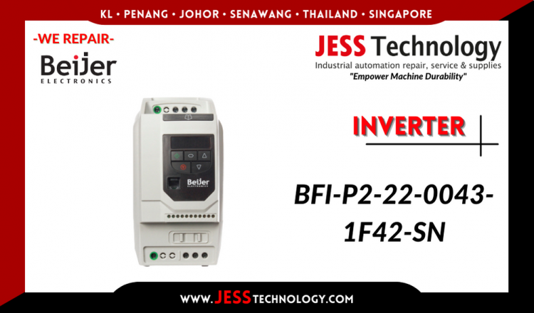 Repair BEIJER ELECTRONICS INVERTER BFI-P2-22-0043-1F42-SN Malaysia, Singapore, Indonesia, Thailand