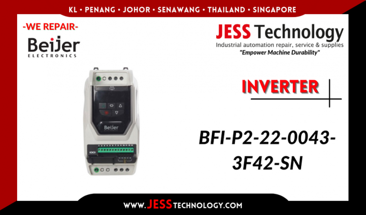 Repair BEIJER ELECTRONICS INVERTER BFI-P2-22-0043-3F42-SN Malaysia, Singapore, Indonesia, Thailand