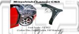 Mitsubishi Lancer CS3 Front Fender (Carbon Fibre, Forged Carbon, FRP Material) 