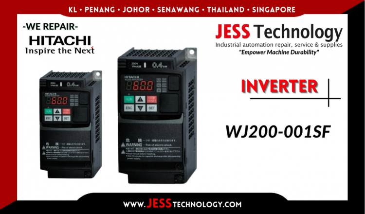 Repair HITACHI INVERTER WJ200-001SF Malaysia, Singapore, Indonesia, Thailand
