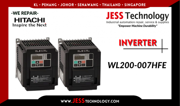 Repair HITACHI INVERTER WL200-007HFE Malaysia, Singapore, Indonesia, Thailand