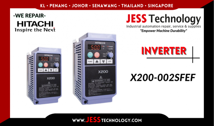 Repair HITACHI INVERTER X200-002SFEF Malaysia, Singapore, Indonesia, Thailand
