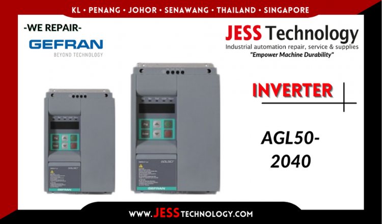 Repair GEFRAN INVERTER AGL50-2040 Malaysia, Singapore, Indonesia, Thailand
