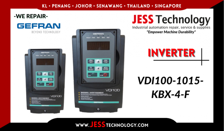 Repair GEFRAN INVERTER VDI100-1015-KBX-4-F Malaysia, Singapore, Indonesia, Thailand