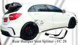 Mercedes A Class W176 Rear Bumper Vent Splitter (Carbon Fibre, Forged Carbon, FRP Material)