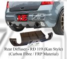 Suzuki Swift Rear Diffuser (Kan Style) (Carbon Fibre / FRP Material)