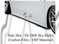 Toyota Alphard 2018 Ku Style Side Skirt, (Carbon Fibre / FRP Material) 