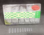 EXTRA THIN LONG ROUND SHAPE NAIL TIPS ( clear )