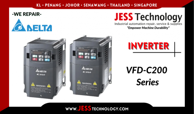 Repair DELTA INVERTER VFD-C200 Series Malaysia, Singapore, Indonesia, Thailand