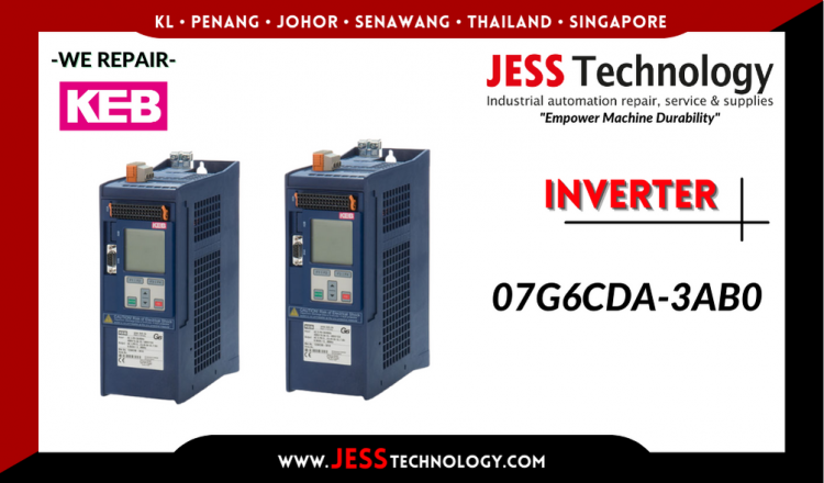 Repair KEB INVERTER 07G6CDA-3AB0 Malaysia, Singapore, Indonesia, Thailand
