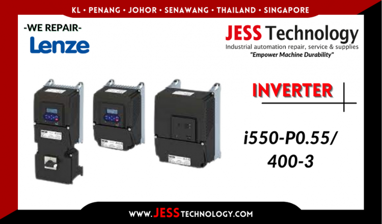 Repair LENZE INVERTER i550-P0.55/400-3 Malaysia, Singapore, Indonesia, Thailand
