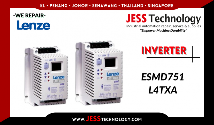 Repair LENZE INVERTER ESMD751L4TXA Malaysia, Singapore, Indonesia, Thailand