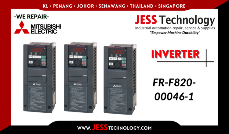 Repair MITSUBISHI ELECTRIC INVERTER FR-F820-00046-1 Malaysia, Singapore, Indonesia, Thailand