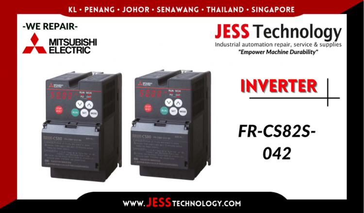Repair MITSUBISHI ELECTRIC INVERTER FR-CS82S-042 Malaysia, Singapore, Indonesia, Thailand