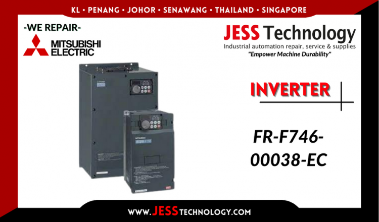 Repair MITSUBISHI ELECTRIC INVERTER FR-F746-00038-EC Malaysia, Singapore, Indonesia, Thailand