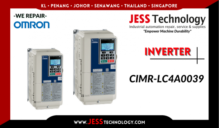 Repair OMRON INVERTER CIMR-LC4A0039 Malaysia, Singapore, Indonesia, Thailand