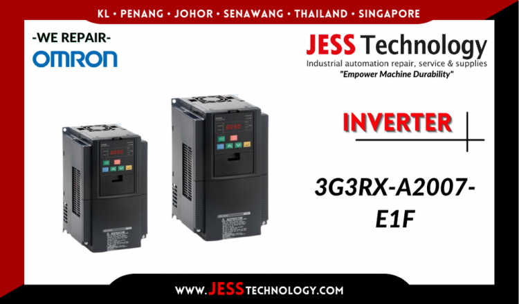 Repair OMRON INVERTER 3G3RX-A2007-E1F Malaysia, Singapore, Indonesia, Thailand