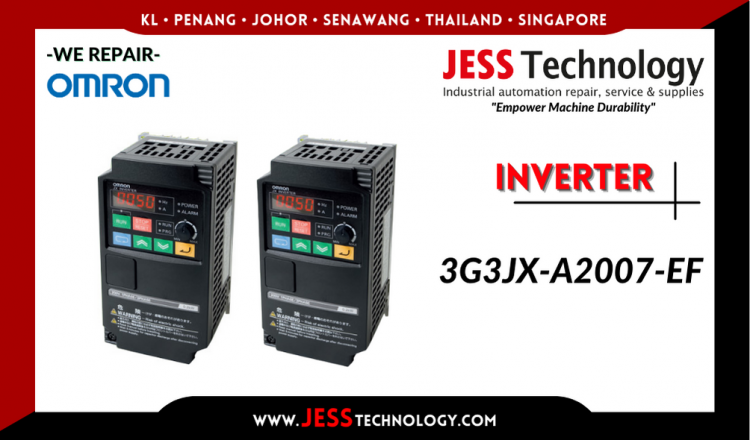 Repair OMRON INVERTER 3G3JX-A2007-EF Malaysia, Singapore, Indonesia, Thailand