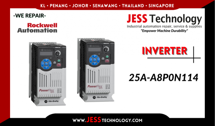 Repair ROCKWELL AUTOMATION INVERTER 25A-A8P0N114 Malaysia, Singapore, Indonesia, Thailand